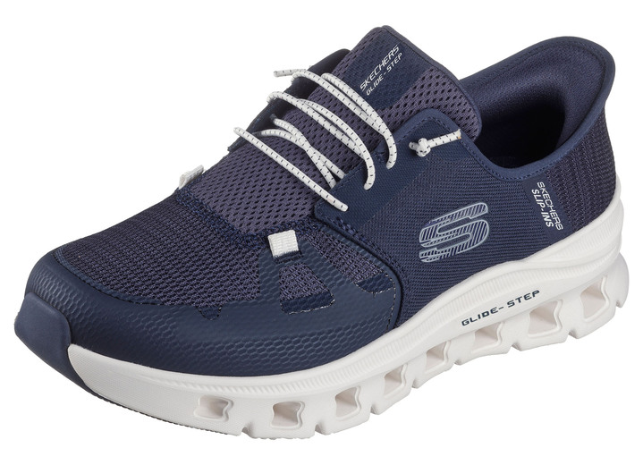 Instappers & veterschoenen - SKECHERS, herensneakers, met gegoten instaphak, in Größe 040 bis 048, in Farbe MARINE Ansicht 1