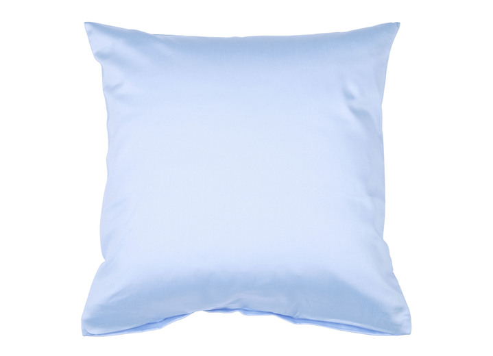 Dekokissen & Hüllen - 2 Kissenbezüge, in Größe 121 (2 Kissenbezüge, 40/80 cm) bis 125 2 (Kissenbezüge, 40/60 cm), in Farbe HELLBLAU Ansicht 1