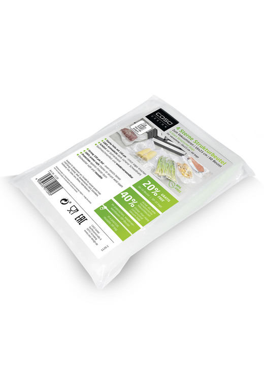 Accessoires - Foliezakken voor Caso vacuümsealer, in Farbe TRANSPARENT, in Ausführung Foliezakjes, 60 stuks (16x23 cm) Ansicht 1