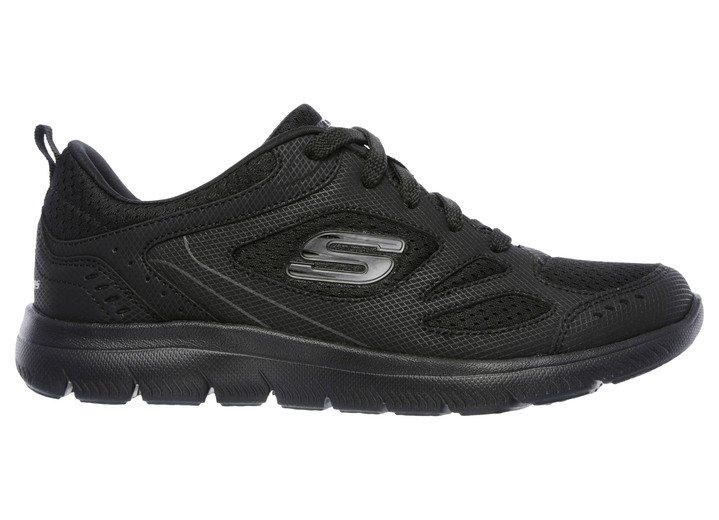 Slipper & Schnürschuhe - Schnür-Sneaker, in Größe 036 bis 041, in Farbe SCHWARZ Ansicht 1