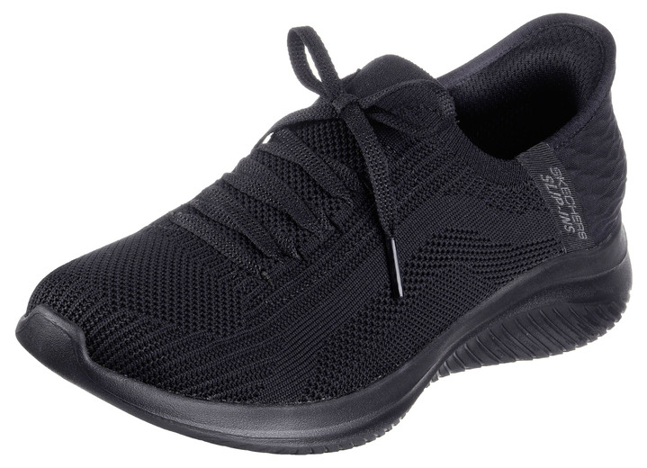 Instappers & veterschoenen - SKECHERS, sportieve damessneakers, met voorgevormde instaphak, in Größe 036 bis 041, in Farbe SCHWARZ Ansicht 1