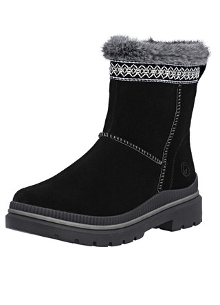 Remonte, gevoerde dames enkellaarsjes, winterschoenen, breedte G, met lamsvacht