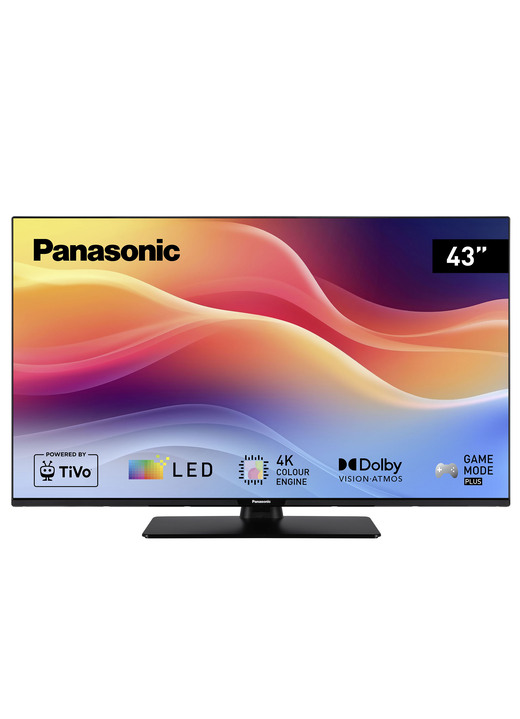 TV - Panasonic 4K Ultra HD LED Smart TV met TiVo-besturingssysteem, in Farbe ZWART Ansicht 1