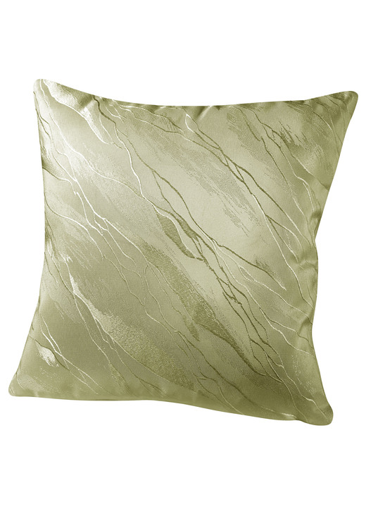 Tafellakens - Discreet tafelkleed in marmerlook, in Größe 100 (Läufer, 40/150 cm) bis 404 (Kissenbezug, 40/ 40 cm), in Farbe GROEN Ansicht 1