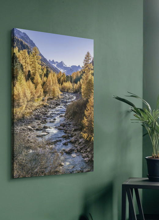 Landschap  - Hoogwaardig digitaal bedrukt canvas schilderij, in Farbe KLEURRIJK Ansicht 1