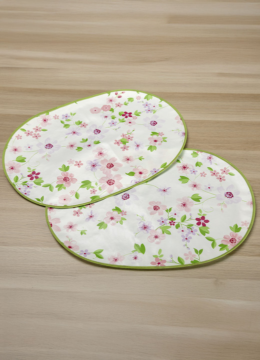 Tafellakens - Tafeldecoratie in onderhoudsvriendelijke kwaliteit, in Größe 108 (Middenkleed, 80 x 80 cm) bis 302 (2 plaats sets, 34 x 47 cm), in Farbe WIT Ansicht 1