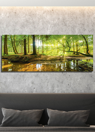 Hoogwaardige canvasfoto op houten frame