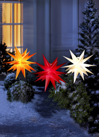 Verlichte kerstster met timer
