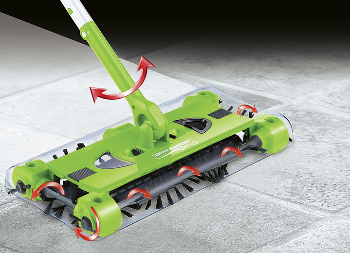 Reinigingsapparaten - Swivel Sweeper draadloze bezem met lithium-ionbatterij, in Farbe GROEN Ansicht 1