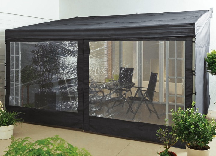 Paviljoens - Accessoires voor aanbouwpergola, 4 x 3 meter, in Farbe ANTRACIET, in Ausführung Reservedak