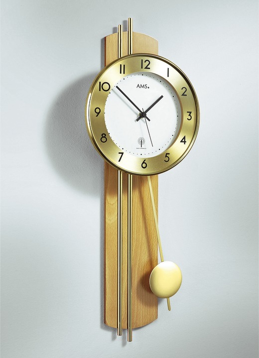 Horloges - Draadloze wandklok in verschillende kleuren, in Farbe BEUKEN Ansicht 1