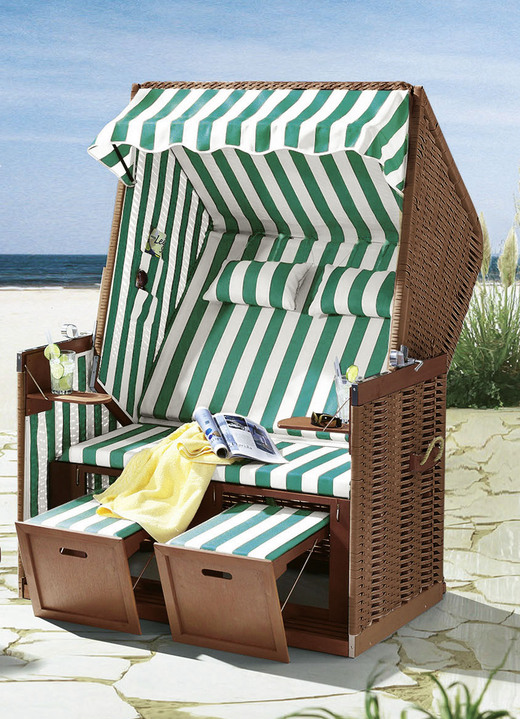 Tuinmeubels - Strandstoel met onderhoudsvriendelijk kunststof gaas, in Farbe GROENBEIGE Ansicht 1