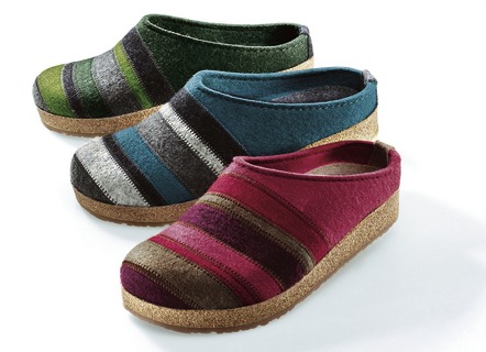 Haflinger pantoffel van wolvilt