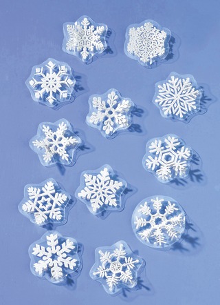 3D-sneeuwvlokken, set van 12