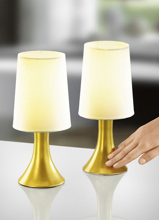Tafellampen - Aanraaklampen, set van 2, in Farbe GOUD Ansicht 1