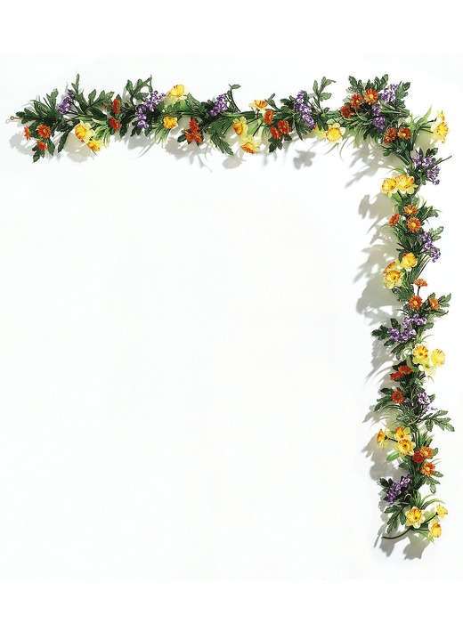 Kunst- & textielplanten - Guirlande met narcissen, in Farbe GEEL