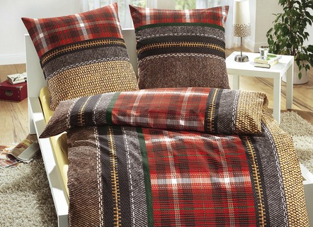 'DOBNIG' beddengoedset in gebreide-look