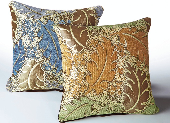 Woonaccessoires - Geweven kussenhoezen, set van 2, in Größe 105 (2 kussenslopen, 40 x 40 cm) bis 110 (2 kussenslopen 50 x 50 cm), in Farbe TERRA