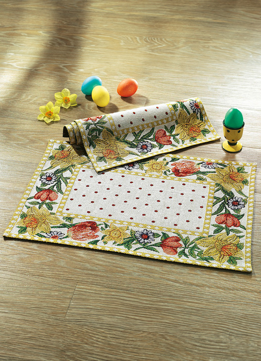 Tafellakens - Gobelin placemat-set, 2-delig, in Farbe NATUREL Ansicht 1