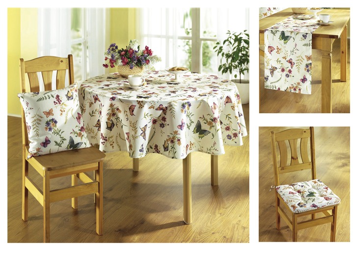 Decoratiekussens & slopen - Voorjaarsbedrukte kamerdecoratie, in Größe 146 (loper 40 x 140 cm) bis 450 (Stoelkussen, 42 x 42 cm), in Farbe CRÈME/MULTICOLOR