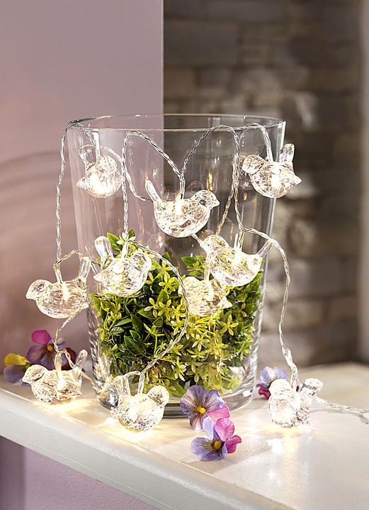 Woonaccessoires - Led-lichtketting, 10 fittingen, werkt op batterijen, in Farbe