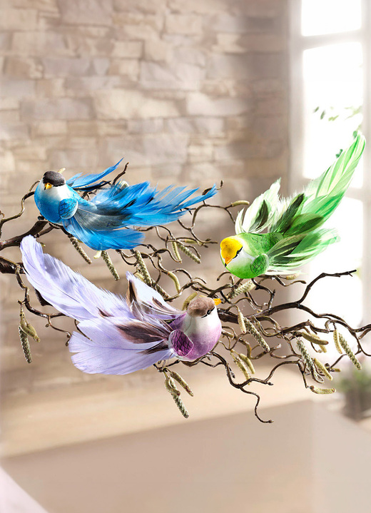 Woonaccessoires - Decoratievogels, set van 3, in Farbe  Ansicht 1