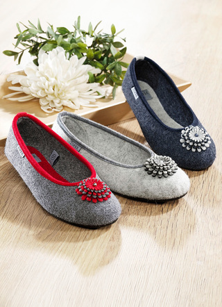 Comfortabele ballerinaschoenen met uitneembare binnenzool