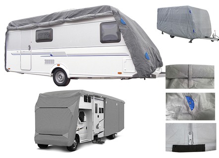 Beschermhoes voor campers en caravans van polyester