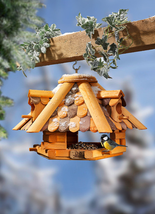 Elzenhouten vogelhuispaviljoen