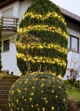 Cluster LED lichtketting met digitale buitentransformator