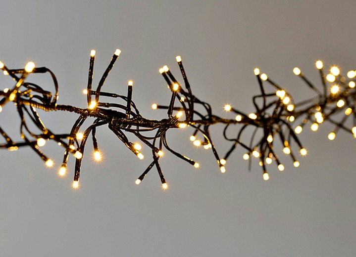 Kerstmis - Cluster LED-lichtkettingen met digitale buitentransformator, in Farbe WARM-WIT, in Ausführung mit 288 LEDs; Gesamtlänge 7,40 m Ansicht 1