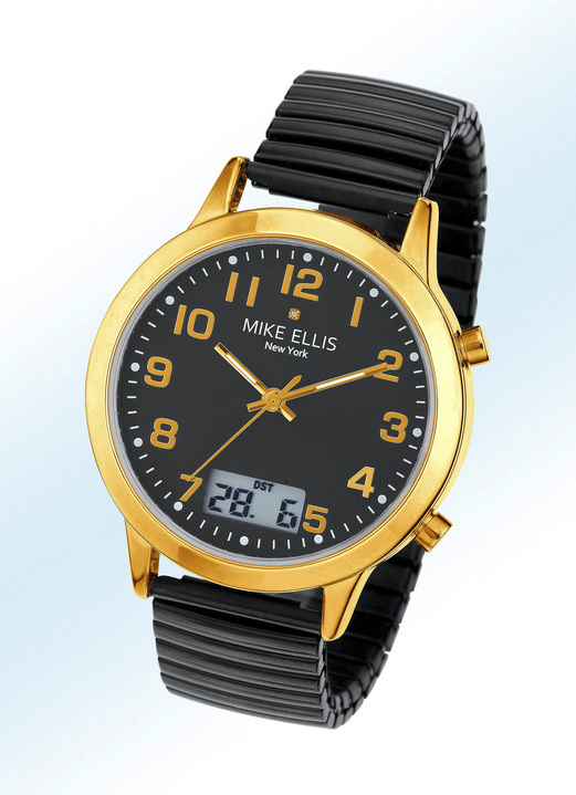 Radiografische-/solarhorloges - Radiografisch herenhorloge, in Farbe