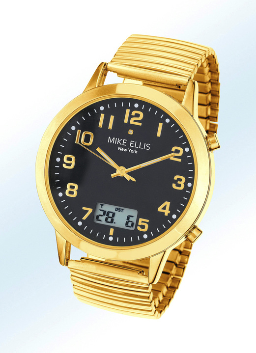 Radiografische-/solarhorloges - Radiografisch herenhorloge, in Farbe