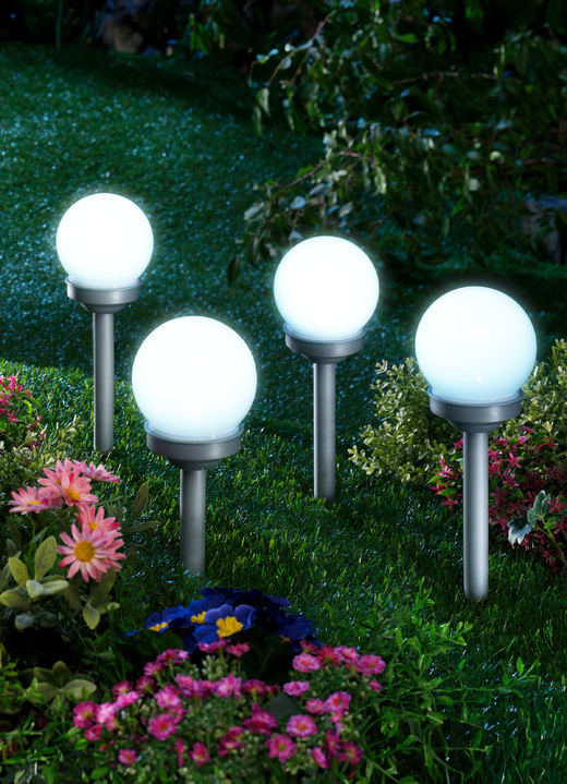 - LED kogellampen, set van 4, in Farbe