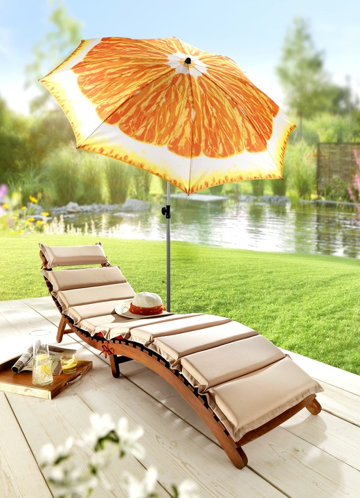 Inkijk- en zonwering - Doppler parasol, in hoogte verstelbaar, in Farbe ORANJE, in Ausführung Parasol oranje Ansicht 1