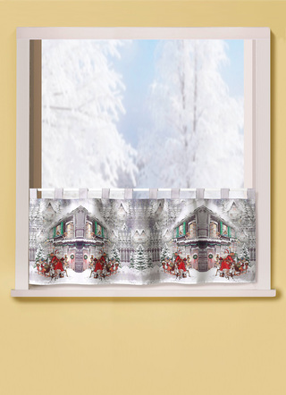 Ondoorzichtige korte winkel Winterdorf