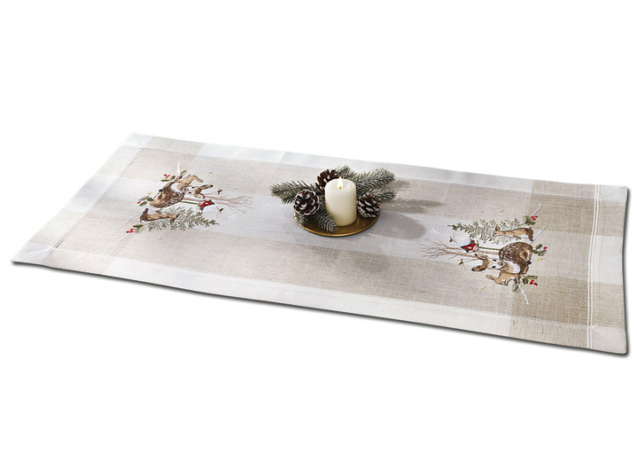- Tafel- en kamerdecoratie met dierenmotieven, in Größe 101 (Kleedje, 35 x 50 cm) bis 404 (Kussensloop, 40 x 40 cm), in Farbe