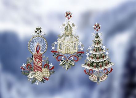 Raamdecoratie, 3-delige set