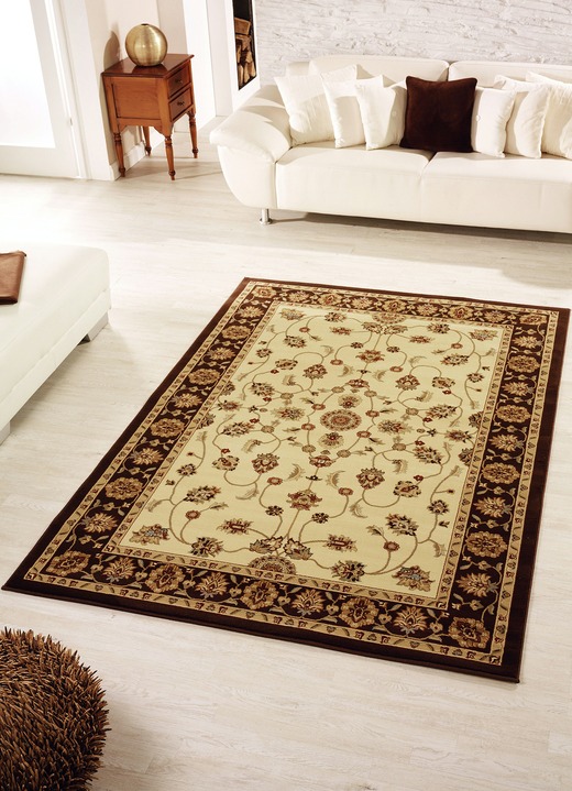 Klassiek - Vloerkleden en tapijten verschillende uitvoeringen, in Größe 113 (vloerkleed, 80 x 150 cm) bis 288 (Tapijt, 240 x 330 cm), in Farbe IVOORBRUIN