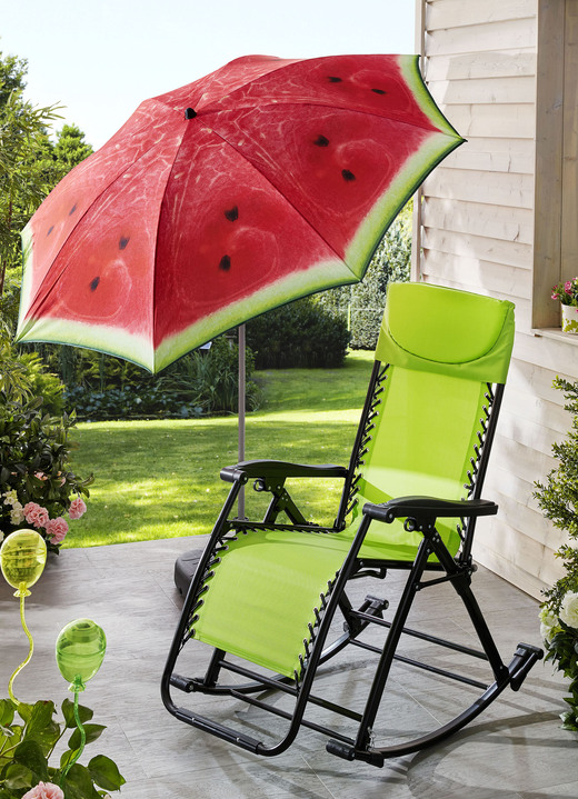 Inkijk- en zonwering - ‘Doppler‘ parasol, in hoogte verstelbaar, in Farbe MELOEN, in Ausführung Parasol „Melon” Ansicht 1