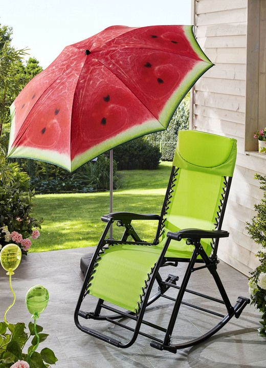 Inkijk- en zonwering - Doppler parasol, in hoogte verstelbaar, in Farbe MELOEN, in Ausführung Parasol „Melon” Ansicht 1