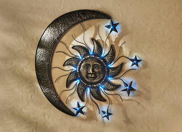 Tuinverlichting - Wanddecoratie met zonnetechnologie, in Farbe KOPER