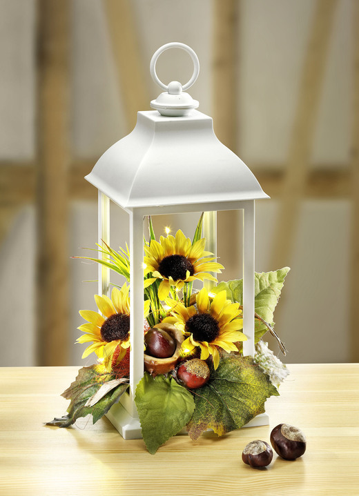 Cadeau-ideeën - Lantaarn met verlichting, in Farbe WIT