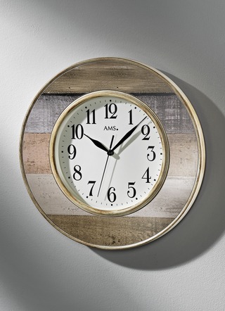 Wandklok met radiogestuurd uurwerk van AMS