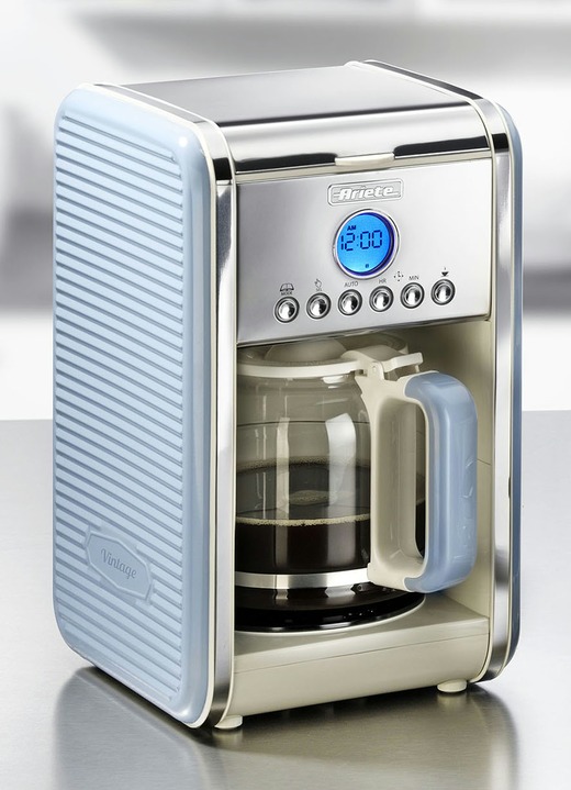 Koffie- & thee - ‘Ariete‘ koffiezetapparaat in verschillende kleuren, in Farbe BLAUW Ansicht 1