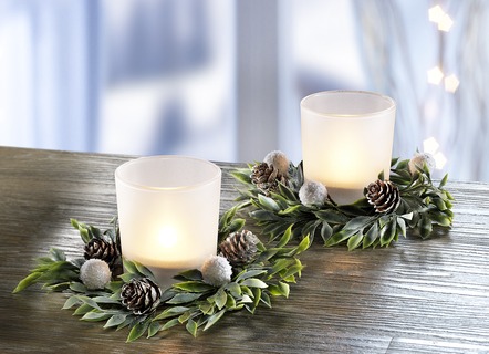 Windlicht, 2-delige set