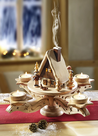 ZEIDLER adventskandelaars met rookhuisje