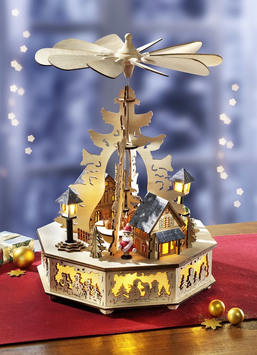 - Kerstpiramide, in Farbe NATUREL
