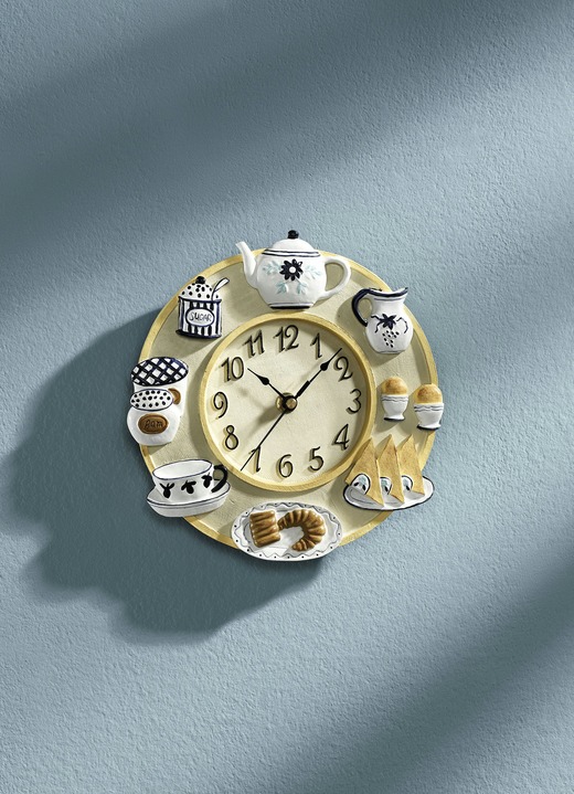 Horloges - Wandklok met Arabische cijfers, in Farbe CRÈME
