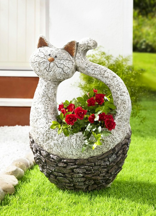 - Plantenbak kat Lilly, in Farbe GRIJS
